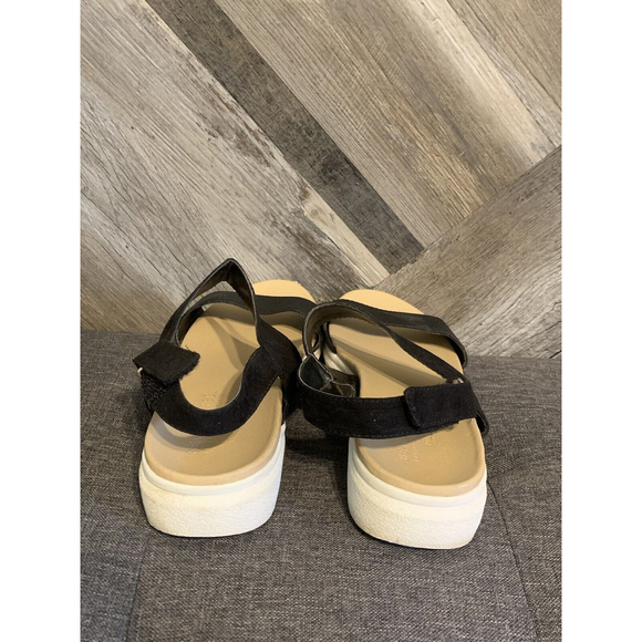 Dr. Scholl's Women's 8M Wanderlust Black Snake Print Slingback Sandals - Picture 4 of 8